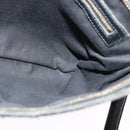 GUCCI GG Canvas Sherry Line Shoulder Bag Black Gold 144388 Auth 140536-19