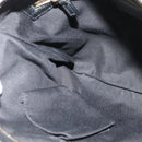 GUCCI GG Canvas Sherry Line Shoulder Bag Black Gold 144388 Auth 140536-20