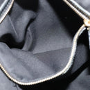 GUCCI GG Canvas Sherry Line Shoulder Bag Black Gold 144388 Auth 140536-21