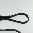 GUCCI GG Canvas Sherry Line Shoulder Bag Black Gold 144388 Auth 140536-14