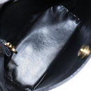 Salvatore Ferragamo Gancini Shoulder Bag Leather Black Gold Auth 140540-10