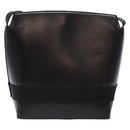 Salvatore Ferragamo Gancini Shoulder Bag Leather Black Gold Auth 140540-2