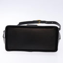 Salvatore Ferragamo Gancini Shoulder Bag Leather Black Gold Auth 140540-5