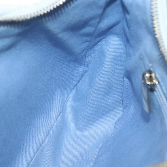 Salvatore Ferragamo Gancini Shoulder Bag Leather Gray Beige gold Auth 140541