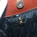 Salvatore Ferragamo Vala Shoulder Bag Leather Brown Gold Auth 140542-17