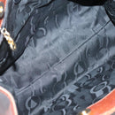 Salvatore Ferragamo Vala Shoulder Bag Leather Brown Gold Auth 140542-11