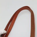 Salvatore Ferragamo Vala Shoulder Bag Leather Brown Gold Auth 140542-8