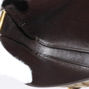 Christian Dior Trotter Canvas Shoulder Bag Brown Gold Auth 140545-20