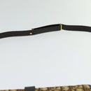 Christian Dior Trotter Canvas Shoulder Bag Brown Gold Auth 140545-8