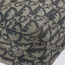 Christian Dior Trotter Canvas Tote Bag Navy Silver Auth 140546-10