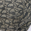 Christian Dior Trotter Canvas Tote Bag Navy Silver Auth 140546-11