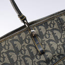 Christian Dior Trotter Canvas Tote Bag Navy Silver Auth 140546-14