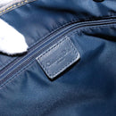 Christian Dior Trotter Canvas Tote Bag Navy Silver Auth 140546-15