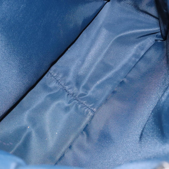 Christian Dior Trotter Canvas Tote Bag Navy Silver Auth 140546