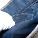 Christian Dior Trotter Canvas Tote Bag Navy Silver Auth 140546-21