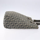 Christian Dior Trotter Canvas Tote Bag Navy Silver Auth 140546-4