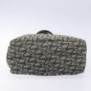 Christian Dior Trotter Canvas Tote Bag Navy Silver Auth 140546-9
