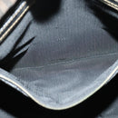 FENDI Pecan Canvas Tote Bag PVC 2way Black Brown gold Auth 140547-21