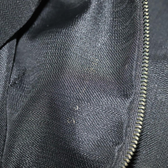 FENDI Pecan Canvas Tote Bag PVC 2way Black Brown gold Auth 140547