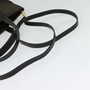 FENDI Pecan Canvas Tote Bag PVC 2way Black Brown gold Auth 140547-8