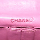 CHANEL Choco Bar Chain Shoulder Bag Leather Pink Gold CC Auth 140548-22