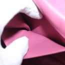 CHANEL Choco Bar Chain Shoulder Bag Leather Pink Gold CC Auth 140548-25