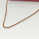 CHANEL Choco Bar Chain Shoulder Bag Leather Pink Gold CC Auth 140548-8