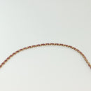 CHANEL Choco Bar Chain Shoulder Bag Leather Pink Gold CC Auth 140548-14