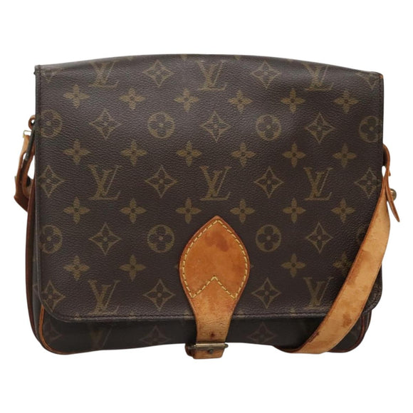 LOUIS VUITTON Monogram Cartouchiere GM Shoulder Bag M51252 LV Auth 140550