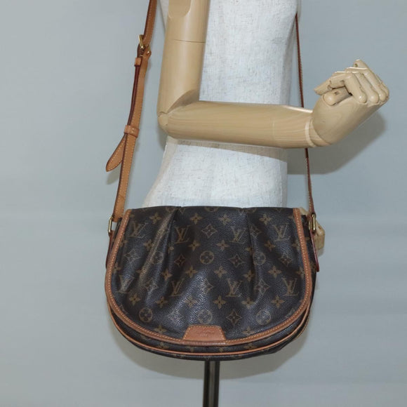 LOUIS VUITTON Monogram Menilmontant PM Shoulder Bag M40474 LV Auth 140556