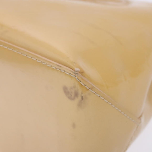 LOUIS VUITTON Monogram Vernis Wilshire PM Hand Bag Broncorail M91452 Auth 140560