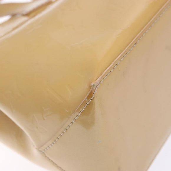 LOUIS VUITTON Monogram Vernis Wilshire PM Hand Bag Broncorail M91452 Auth 140560