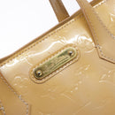 LOUIS VUITTON Monogram Vernis Wilshire PM Hand Bag Broncorail M91452 Auth 140560-17