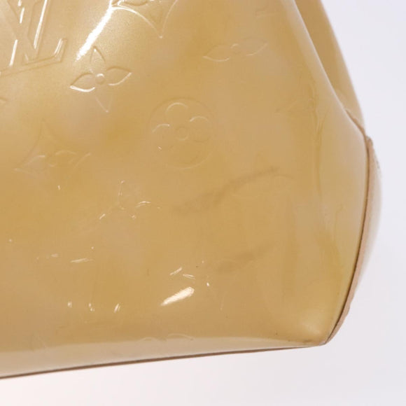 LOUIS VUITTON Monogram Vernis Wilshire PM Hand Bag Broncorail M91452 Auth 140560