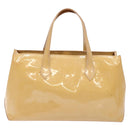 LOUIS VUITTON Monogram Vernis Wilshire PM Hand Bag Broncorail M91452 Auth 140560-2