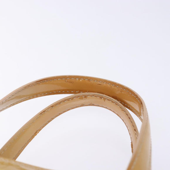 LOUIS VUITTON Monogram Vernis Wilshire PM Hand Bag Broncorail M91452 Auth 140560