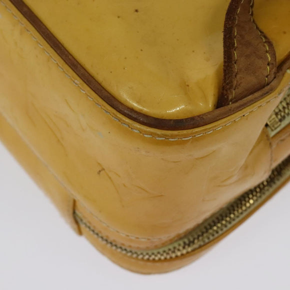 LOUIS VUITTON Monogram Vernis Marley Backpack Yellow M91040 LV Auth 140561