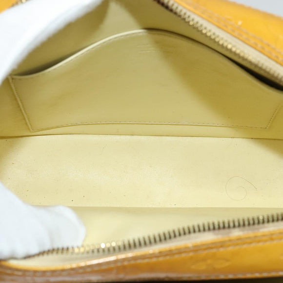 LOUIS VUITTON Monogram Vernis Marley Backpack Yellow M91040 LV Auth 140561