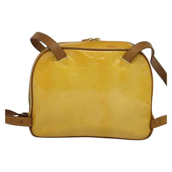 LOUIS VUITTON Monogram Vernis Marley Backpack Yellow M91040 LV Auth 140561