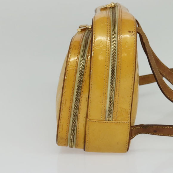 LOUIS VUITTON Monogram Vernis Marley Backpack Yellow M91040 LV Auth 140561