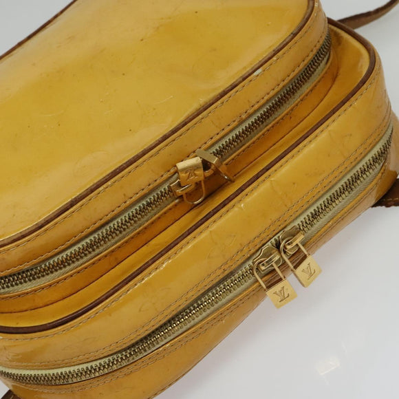 LOUIS VUITTON Monogram Vernis Marley Backpack Yellow M91040 LV Auth 140561