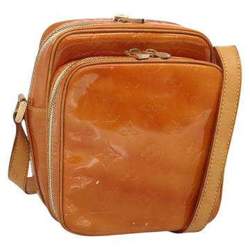 LOUIS VUITTON Monogram Vernis Wooster Bag Lime Yellow M91075 LV Auth 140562