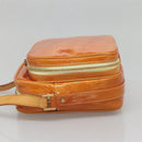 LOUIS VUITTON Monogram Vernis Wooster Bag Lime Yellow M91075 LV Auth 140562-3