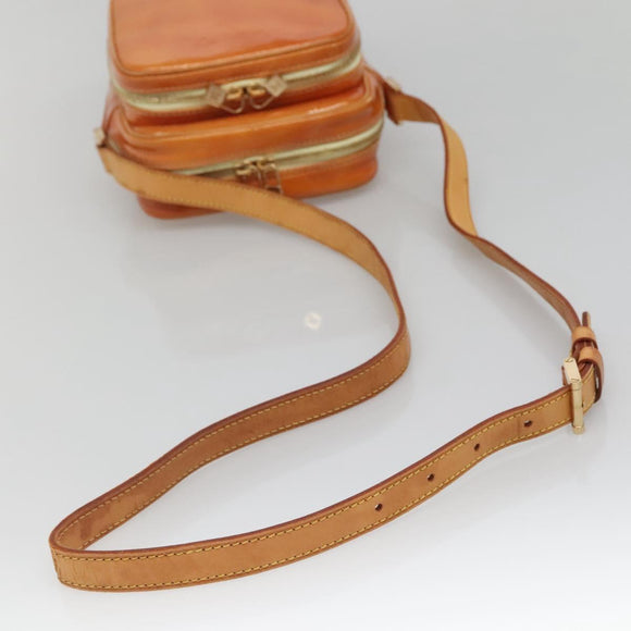 LOUIS VUITTON Monogram Vernis Wooster Bag Lime Yellow M91075 LV Auth 140562