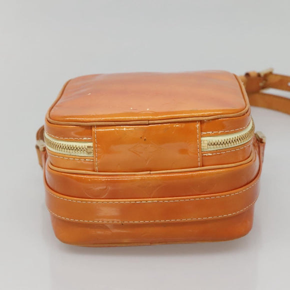 LOUIS VUITTON Monogram Vernis Wooster Bag Lime Yellow M91075 LV Auth 140562