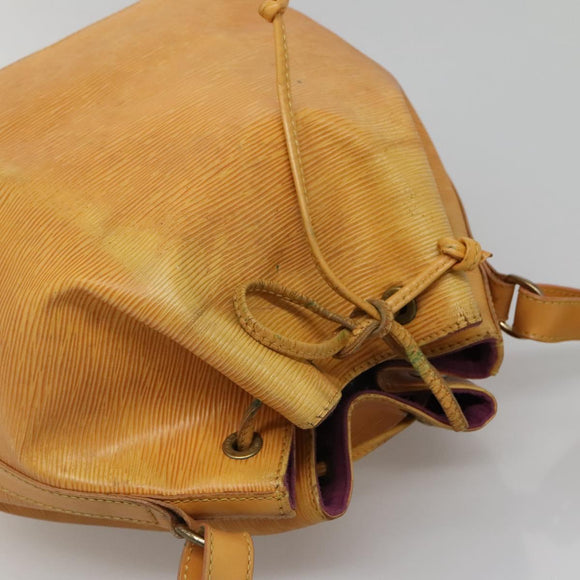 LOUIS VUITTON Epi Petit Noe Shoulder Bag Yellow M44109 LV Auth 140573