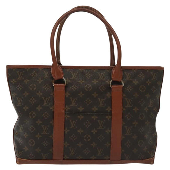 LOUIS VUITTON Monogram Sac Weekend PM Hand Bag M42425 LV Auth 140575