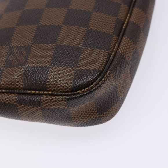 LOUIS VUITTON Damier Ebene Pochette Accessoires Pouch N41206 LV Auth 140576