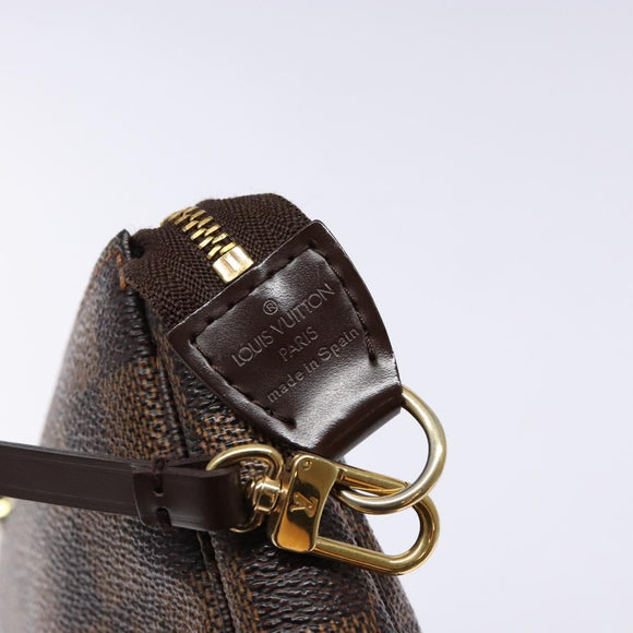 LOUIS VUITTON Damier Ebene Pochette Accessoires Pouch N41206 LV Auth 140576