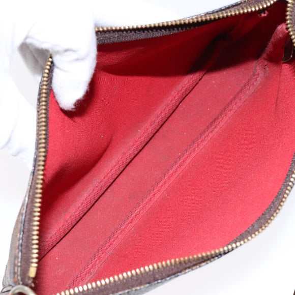 LOUIS VUITTON Damier Ebene Pochette Accessoires Pouch N41206 LV Auth 140576